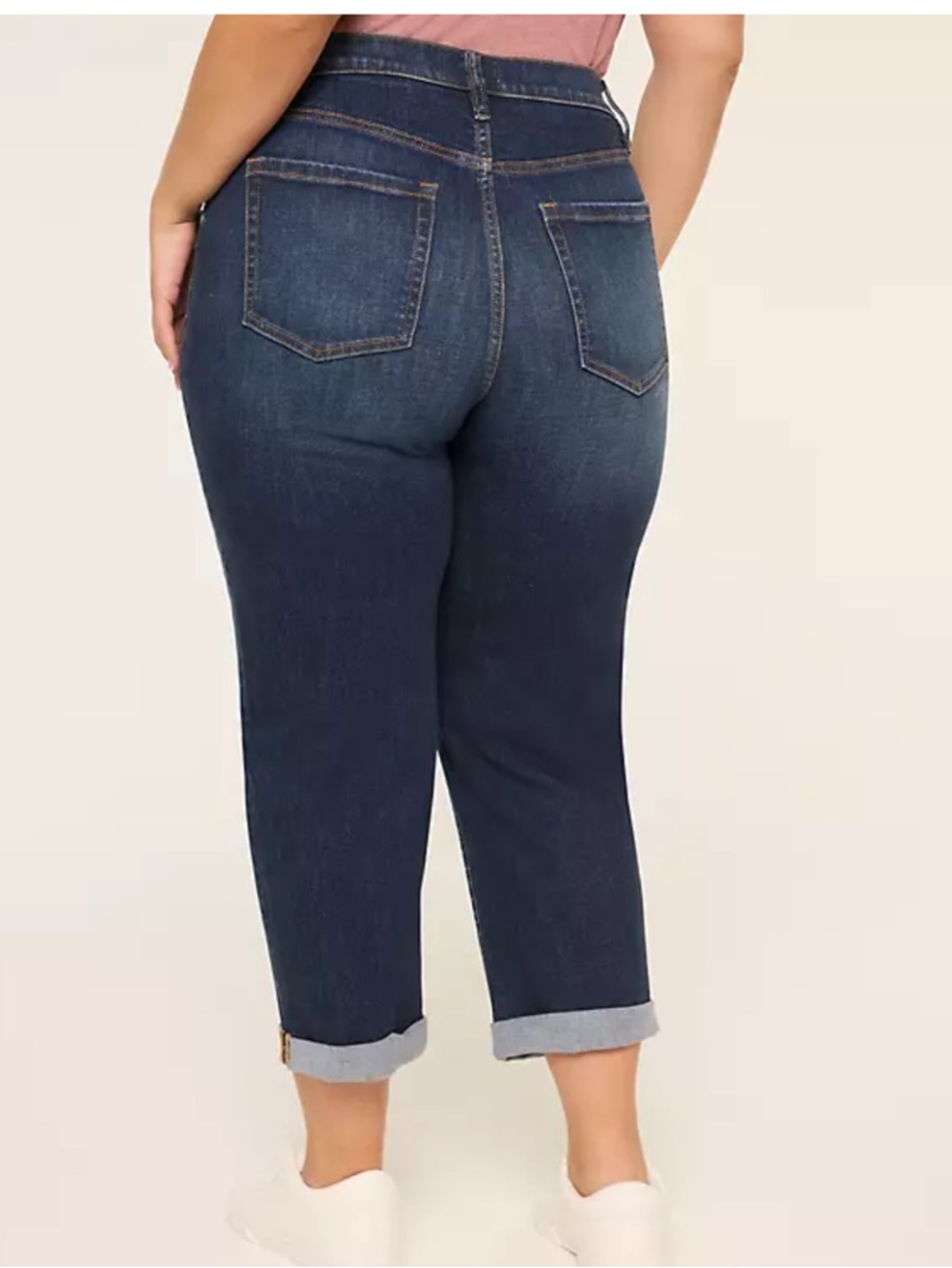 Lane Bryant Dark Blue Cropped Jeans - Picture 2 of 10